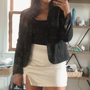 🔴 Black fitted blazer vintage